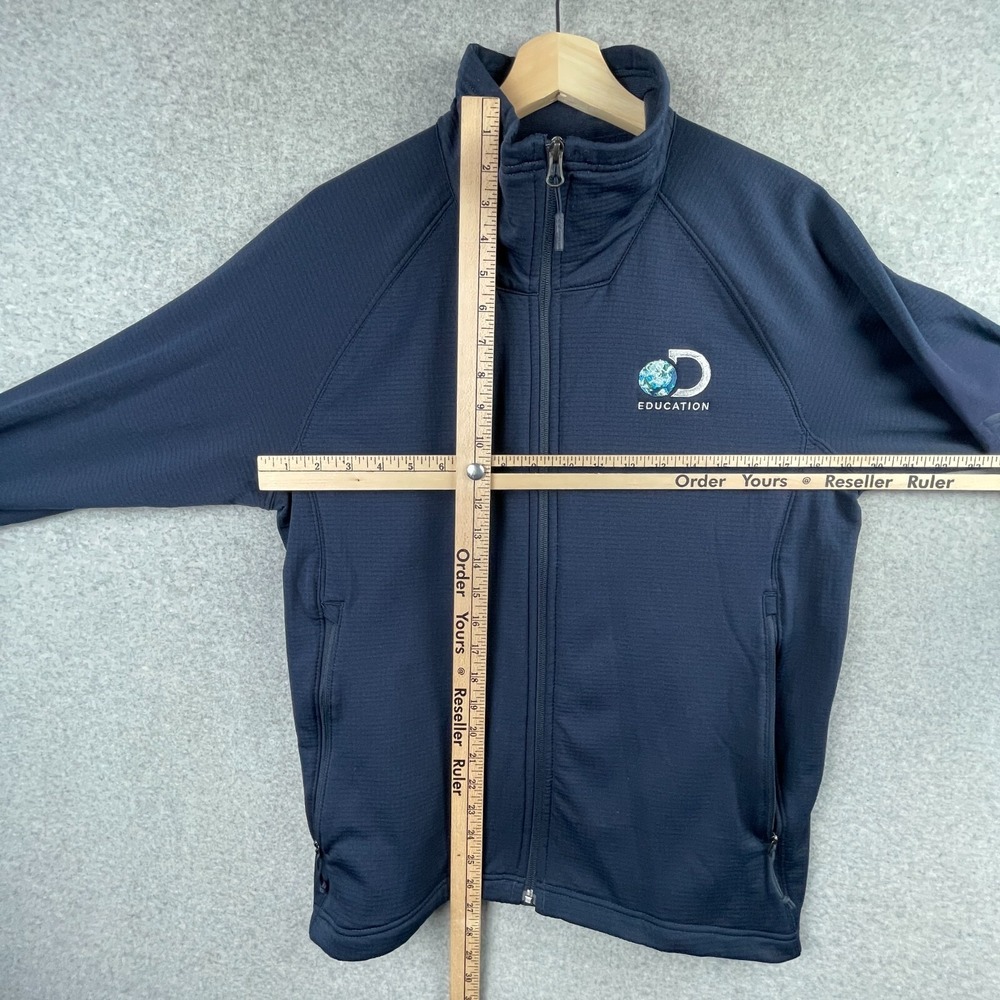 The North Face Jacket Mens Large Blue Mountain Peaks Full Zip Fleece Track - Picture 12 of 13